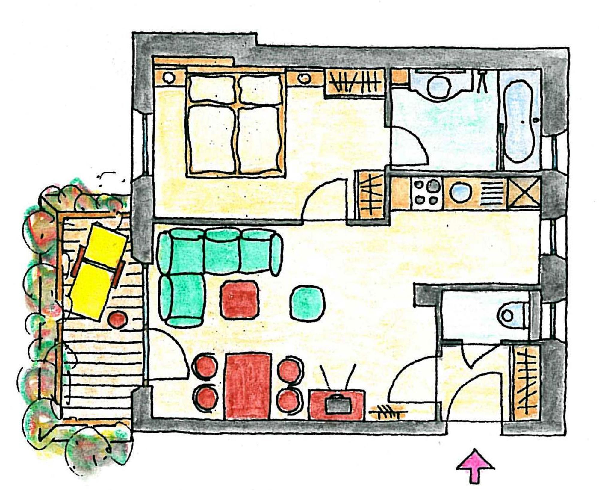 Chalet Zauberfloete Radstadt Pokoj fotografie