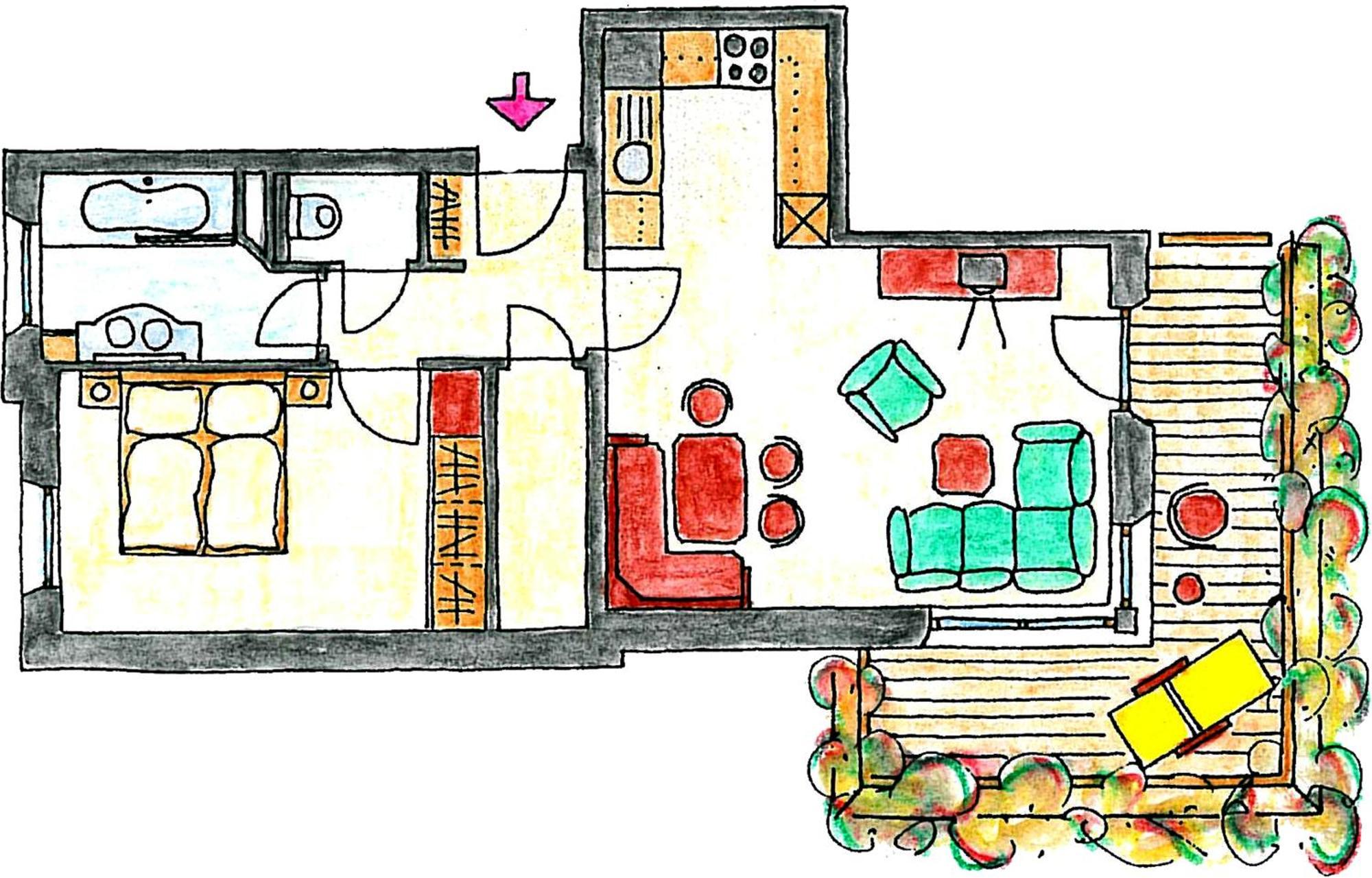 Chalet Zauberfloete Radstadt Pokoj fotografie